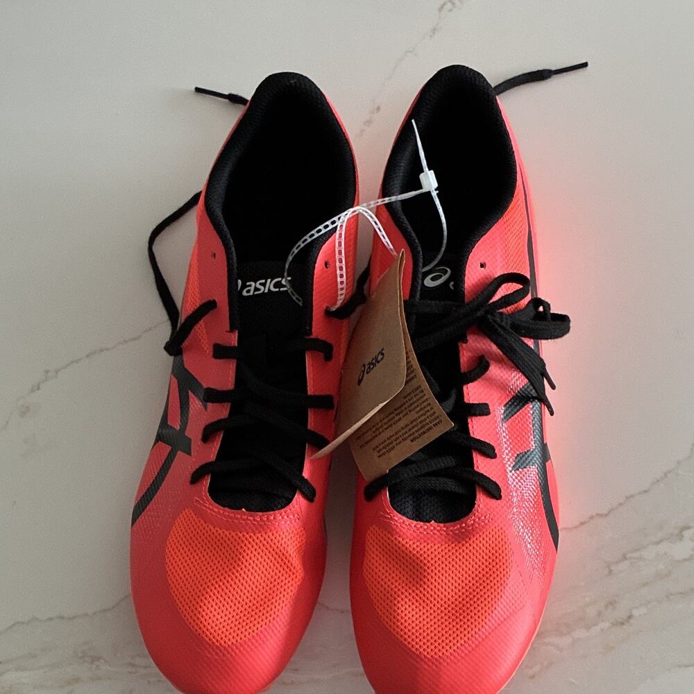 Men's Sz 12 ASICS Hyper Sprint 7 Track & Field Running Spikes Lightweight Shoes